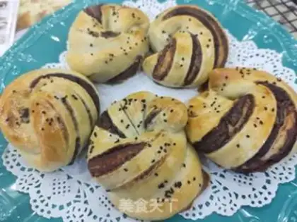Make Bean roll bread step 25