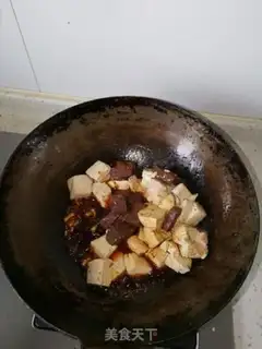 Make Burn the red and white tofu step 4