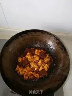 Make Burn the red and white tofu step 5