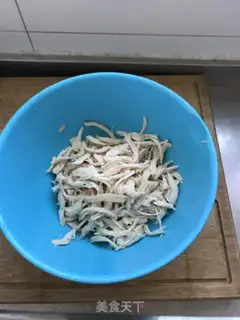 Make The cold hand tore the chicken step 5