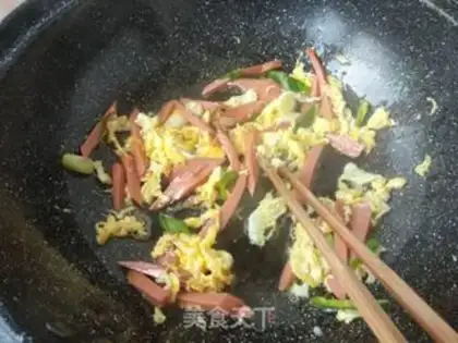 Make Egg fried rice step 2