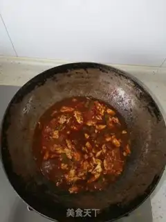 Make Tomato egg pepper noodles step 8