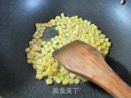 Make Corn pellets of fried chicken step 1