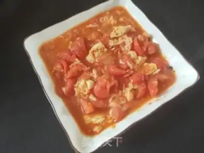 Make Tomato fried eggs step 7