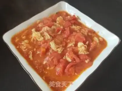Make Tomato fried eggs step 8