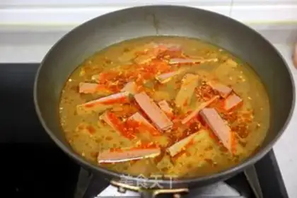 Make Duck blood fan soup step 7