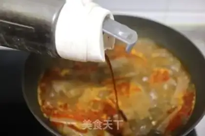 Make Duck blood fan soup step 8
