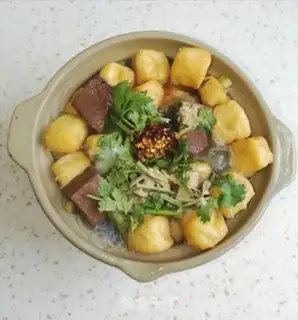 Make Duck blood fan soup step 7