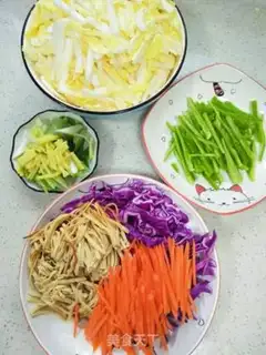 Make Tofus carrots, cabbage step 3