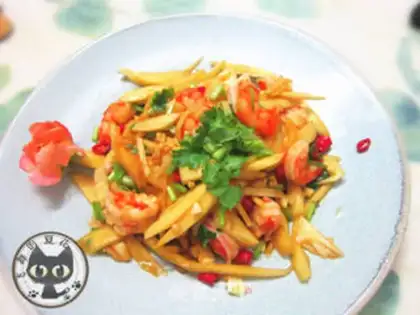 Make Thai mango shrimp step 8