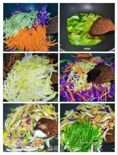 Make Tofus carrots, cabbage step 4