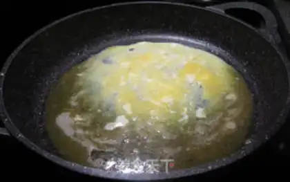 Make Egg fried mushrooms step 2