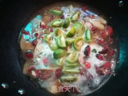 Make Sour soup mint lobster step 6