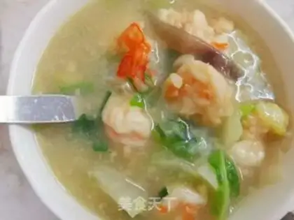 Make Fresh shrimp smooth soup step 15
