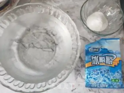 Make Red sugar ice powder step 0