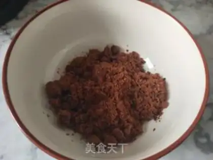 Make Red sugar ice powder step 2