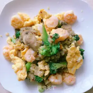 Make Shrimp slurry quinoa step 14