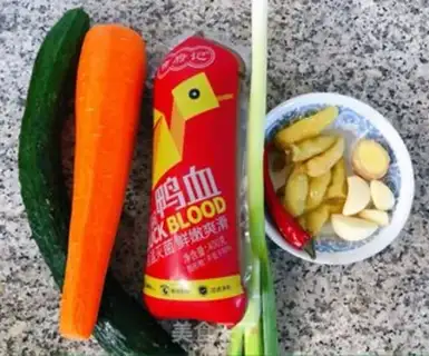 Make Sour duck blood step 0