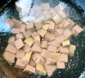 Make Sour duck blood step 1
