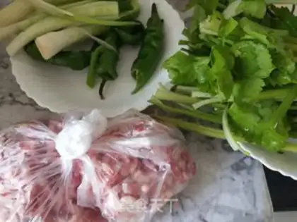 Make Celery pepper dumplings step 0