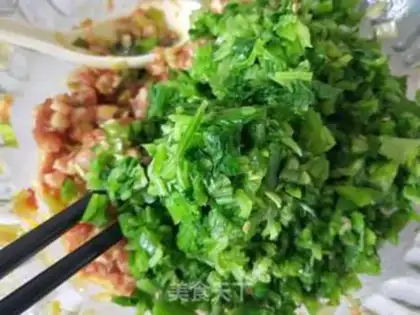 Make Celery pepper dumplings step 6