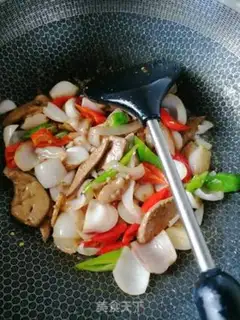 Make Onion fried liver step 5