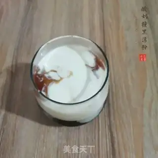 Make The yogurt hit the black powder step 5