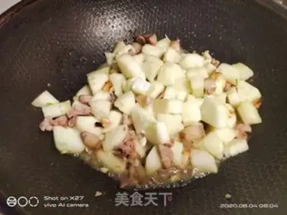 Make The old cucumber with the silk step 2