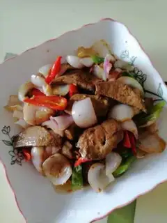 Make Onion fried liver step 6