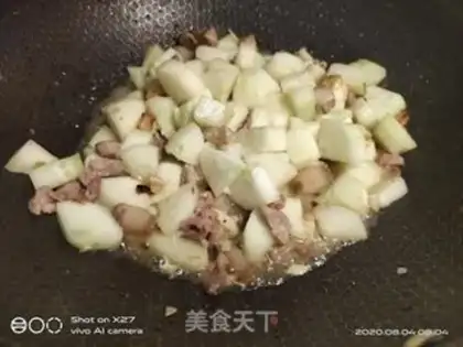 Make The old cucumber with the silk step 4