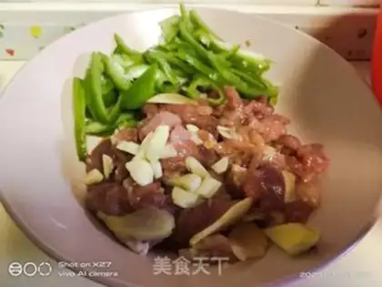 Make Pepper bean sprouts step 2
