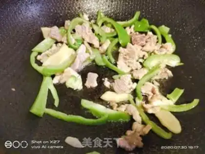 Make Pepper bean sprouts step 3