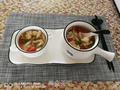 Make Cat ears, soup noodles step 4