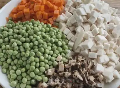 Make Potato-head rice step 1