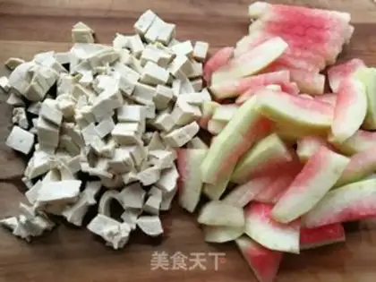 Make Meat tofu melon sauce step 2