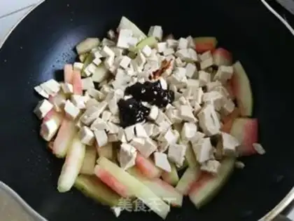 Make Meat tofu melon sauce step 5