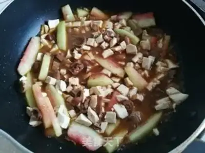 Make Meat tofu melon sauce step 6
