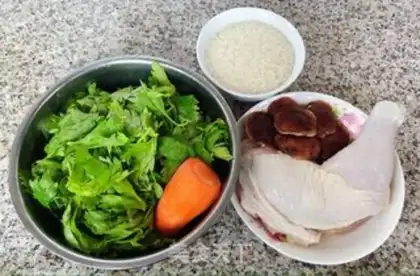 Make Chicken leg, celery step 0