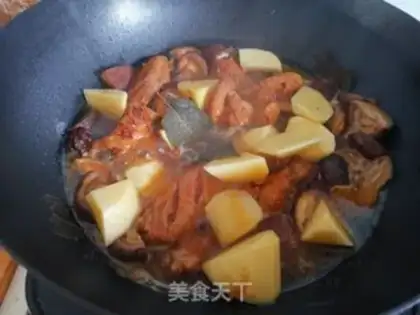 Make Red chicken wings and mushrooms step 10