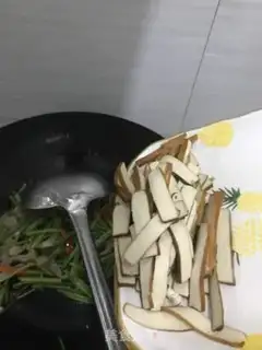 Make Celery beans with fried meat step 6