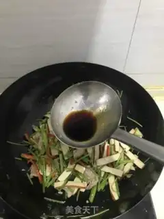 Make Celery beans with fried meat step 8