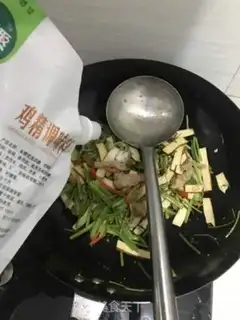 Make Celery beans with fried meat step 10