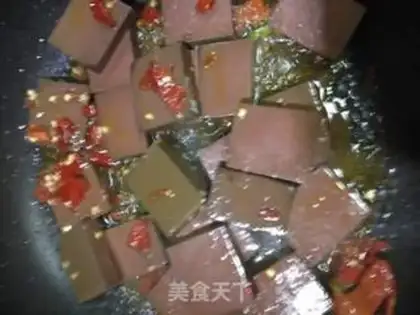 Make Spicy duck blood step 3
