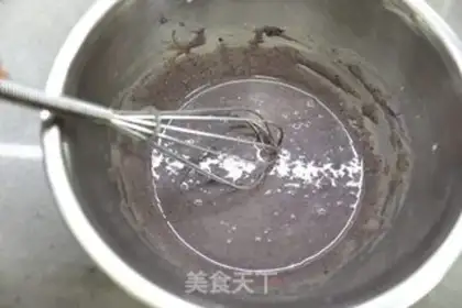 Make Black rice steam cake step 4