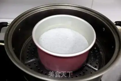 Make Black rice steam cake step 9