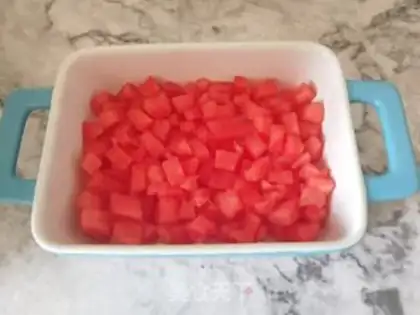 Make Watermelon pudding step 3