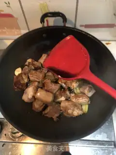 Make Pork chops, mushroom powder step 6