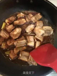 Make Pork chops, mushroom powder step 7