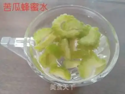 Make Bitter melon honey water step 5