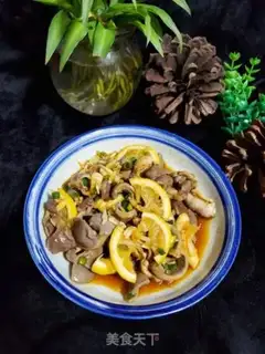 Make Sour lemon duck kidney step 7